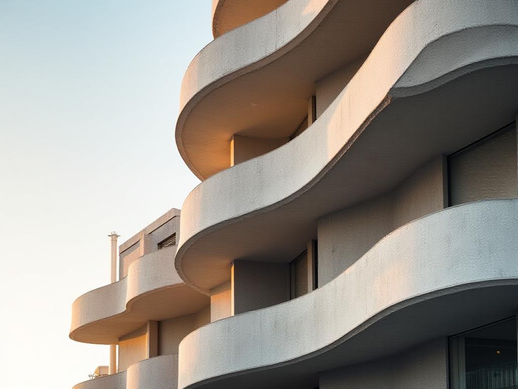 Torres Blancas en Madrid, detalle arquitectónico