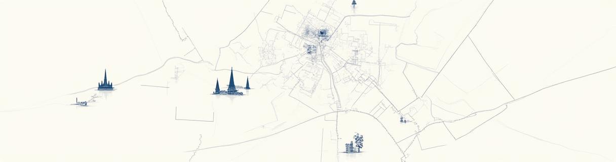 Mapa estilizado del barrio de Retiro en Madrid